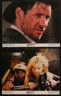 3p1432 INDIANA JONES & THE TEMPLE OF DOOM 8 color 11x14 stills 1984 Lucas, Spielberg, Ford & Capshaw!