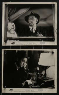 3p1823 FAREWELL MY LOVELY 3 8x10 stills 1975 with best image of Robert Mitchum smoking & drinking in window!