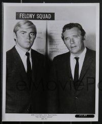 3p1758 FELONY SQUAD 9 TV 8x10 stills 1967 great images of Howard Duff, Ben Alexander, season two!