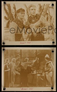 3p1815 MARS ATTACKS THE WORLD 4 8x10 stills R1950 feature version of Flash Gordon's Trip To Mars!