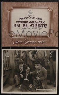 3p1739 GO WEST 13 Spanish 7.75x9.75 stills 1940 Groucho, Chico & Harpo Marx, different & ultra rare!