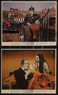 3p1816 MUNSTER GO HOME 4 color 8x10 stills 1966 Fred Gwynne w/Yvonne De Carlo, Al Lewis, Dragula!