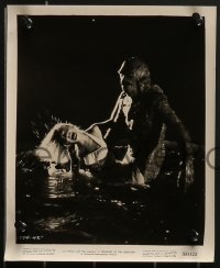 3p1761 REVENGE OF THE CREATURE 9 8x10 stills 1955 John Agar rescues Lori Nelson from the monster!