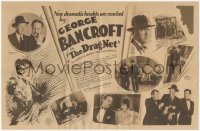 3p1606 DRAGNET herald 1928 George Bancroft, Evelyn Brent, William Powell, Josef von Sternberg, rare!