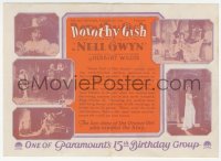 3p1614 NELL GWYN herald 1926 Dorothy Gish is mistress to her king to become an actress, very rare!