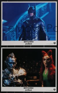 3p1396 BATMAN & ROBIN 8 LCs 1997 Clooney, Schwarzenegger, Thurman, Silverstone