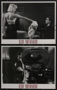 3p1381 ED WOOD 10 LCs 1994 Johnny Depp, Martin Landau, mostly true, directed by Tim Burton!