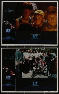 3p1411 E.T. THE EXTRA TERRESTRIAL 8 LCs 1982 Steven Spielberg classic, Henry Thomas, Drew Barrymore!