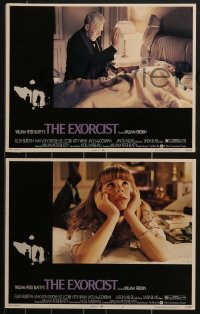 3p1413 EXORCIST 8 LCs 1974 William Friedkin classic, Ellen Burstyn, possessed Linda Blair!