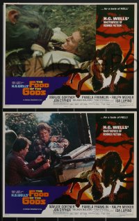 3p1418 FOOD OF THE GODS 8 LCs 1976 Marjoe Gorner, Ida Lupino, attack of giant rats!