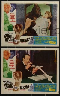 3p1422 GHOST IN THE INVISIBLE BIKINI 8 LCs 1966 Boris Karloff + sexy girls & wacky horror images!