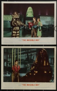 3p1515 INVISIBLE BOY 5 LCs 1957 Robby the Robot, Richard Eyer, cool sci-fi images!