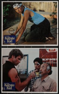 3p1438 KARATE KID 8 LCs 1984 Pat Morita, Ralph Macchio, Elisabeth Shue, teen martial arts classic!