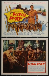 3p1440 KING RAT 8 LCs 1965 George Segal & Tom Courtenay, James Clavell, World War II POWs!