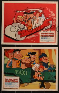 3p1516 MAN CALLED FLINTSTONE 5 LCs 1966 Hanna-Barbera, Fred, Barney, cartoon spy spoof!