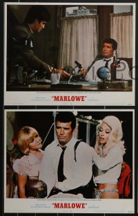 3p1455 MARLOWE 8 int'l LCs 1969 great images of detective James Garner, sexy Rita Moreno, Bruce Lee!