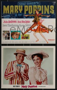 3p1385 MARY POPPINS 9 LCs 1964 Julie Andrews, Dick Van Dyke, Disney musical classic, great scenes!