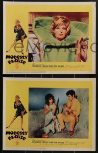 3p1539 MODESTY BLAISE 4 LCs 1966 sexiest female secret agent Monica Vitti & Terence Stamp!