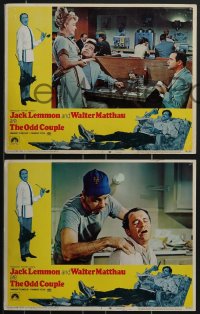 3p1517 ODD COUPLE 5 LCs 1968 best friends Walter Matthau & Jack Lemmon, McGinnis border art!