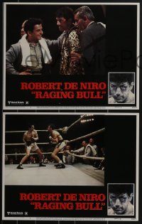 3p1468 RAGING BULL 8 LCs 1980 Martin Scorsese boxing classic, Robert De Niro as boxer Jake LaMotta!