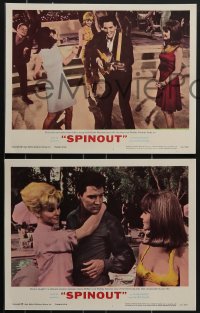 3p1479 SPINOUT 8 LCs 1966 images of Elvis Presley, Diane McBain, Deborah Walley & Shelley Fabares!