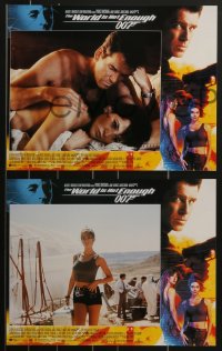 3p1380 WORLD IS NOT ENOUGH 12 LCs 1999 Pierce Brosnan as James Bond, Denise Richards, Sophie Marceau!