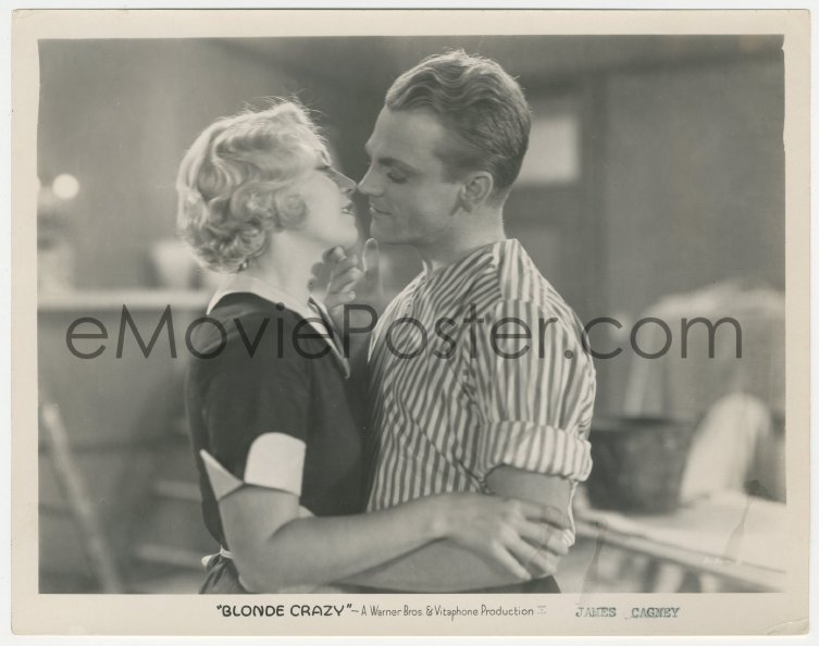 3p1880 Blonde Crazy 8x1025 Still 1931 Best Cu Of James Cagney And Sexy Joan 