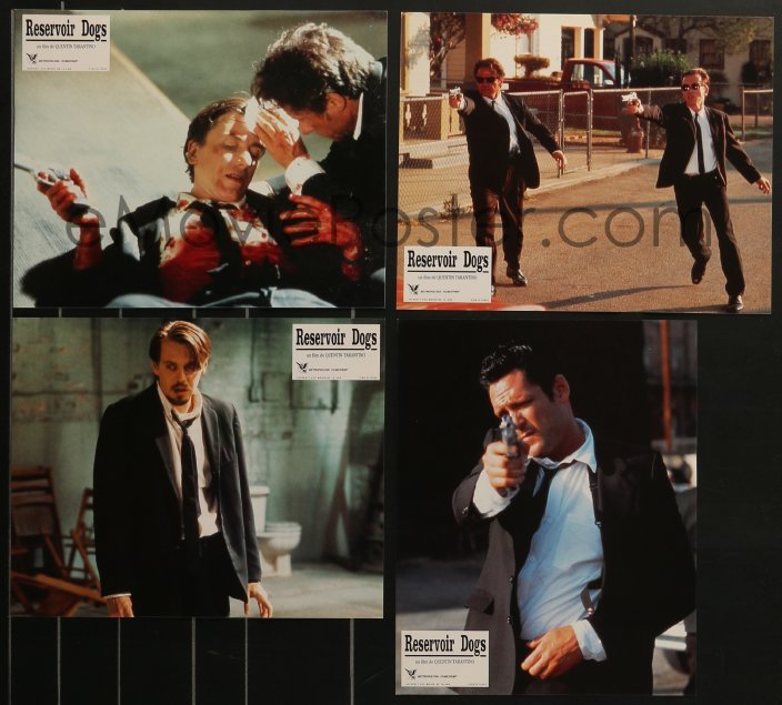 eMoviePoster 3p0372 RESERVOIR DOGS 8 French LCs 1992 Quentin