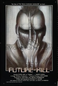 3r0763 FUTURE-KILL 1sh 1984 Edwin Neal, really cool science fiction artwork by H.R. Giger!