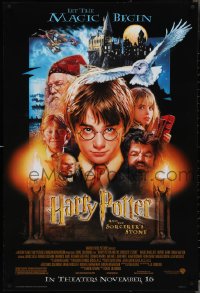 3r0786 HARRY POTTER & THE PHILOSOPHER'S STONE advance 1sh 2001 Hedwig the owl, Sorcerer's Stone!