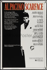 3r0935 SCARFACE 1sh 1983 Al Pacino as Tony Montana, Brian De Palma, Oliver Stone classic!