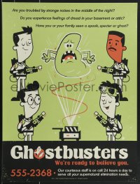 3r0258 GHOSTBUSTERS #701/750 18x24 art print 2014 Slimer and cast by Dave Perillo, regular ed!