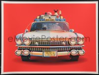 3r0257 GHOSTBUSTERS #201/700 18x24 art print 2014 DKNG, best close-up art of Ecto-1, regular ed.