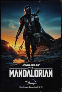 3r0592 MANDALORIAN DS tv poster 2020 great sci-fi art of the bounty hunter with 'Baby Yoda'!