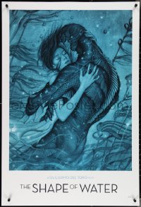 3r0584 SHAPE OF WATER heavy stock 27x40 special poster 2017 Guillermo del Toro, best James Jean art!