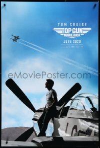 3r0996 TOP GUN: MAVERICK teaser DS 1sh 2022 Naval aviator Cruise on P-51 Mustang fighter airplane!