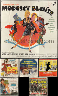 3s0291 LOT OF 6 FOLDED SIX-SHEETS 1960s great images from a variety of different movies!