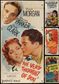 3s0295 LOT OF 5 FOLDED THREE-SHEETS 1940s-1950s great images from a variety of different movies!