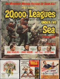 3s0290 LOT OF 7 FOLDED SIX-SHEETS 1960s-1970s great images from a variety of different movies!