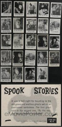 3s0530 LOT OF 24 SPOOK STORIES TRADING CARDS 1961 great monster images with jokes on the back!