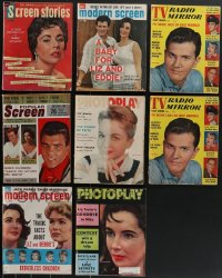 3s0333 LOT OF 8 1950S MOVIE MAGAZINES 1950s filled with great images & articles!