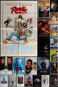 3s0412 LOT OF 30 FOLDED ONE-SHEETS 1980s great images from a variety of different movies!