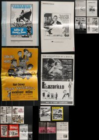 3s0453 LOT OF 16 UNCUT PRESSBOOKS 1960s-1970s great advertising for a variety of different movies!