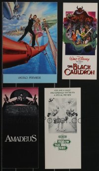 3s0517 LOT OF 4 MOVIE PREMIERE INVITATIONS 1980s View to a Kill, Black Cauldron, Follow That Bird!