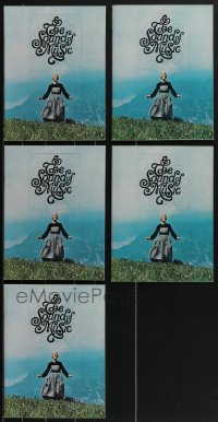 3s0319 LOT OF 5 SOUND OF MUSIC SOUVENIR PROGRAM BOOKS 1965 Julie Andrews, Rodgers & Hammerstein