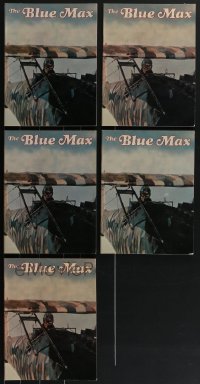 3s0321 LOT OF 5 BLUE MAX SOUVENIR PROGRAM BOOKS 1966 World War I fighter pilot George Peppard!