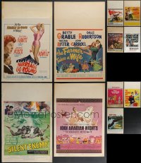 3s0215 LOT OF 11 MOSTLY FORMERLY FOLDED WINDOW CARDS 1940s-1960s a variety of cool movie images!