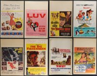 3s0216 LOT OF 10 MOSTLY UNFOLDED WINDOW CARDS 1950s-1970s a variety of cool movie images!