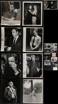 3s0579 LOT OF 17 MARLON BRANDO MOSTLY MAGAZINE PHOTOS 1950s-1970s great candid images of the star!