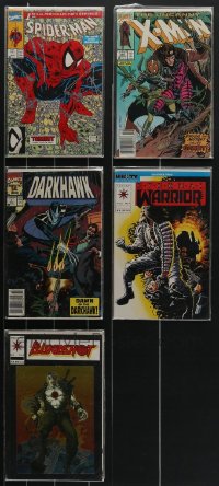 3s0259 LOT OF 5 COMIC BOOKS 1990s Spider-Man, X-Men, Darkhawk, Eternal Warrior, Bloodshot!